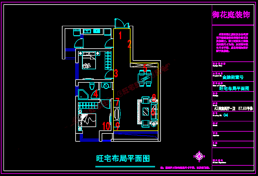 风水布局    装修平面布局图